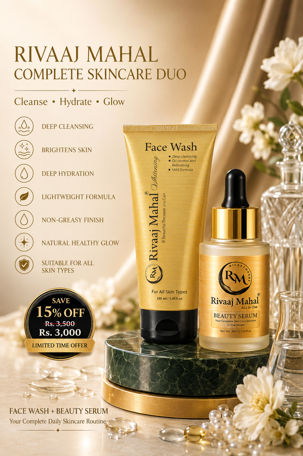 Rivaaj Mahal Skincare Duo.