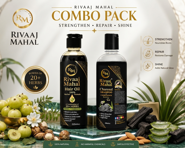 Rivaaj Mahal Hair Oil & Organic Shampoo